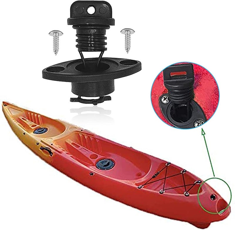CLIO Kayak Drain Plug Kit Boat Scupper Plugs Thread Bung for Kayak Canoe Boat with Screws Hardware - Image 5