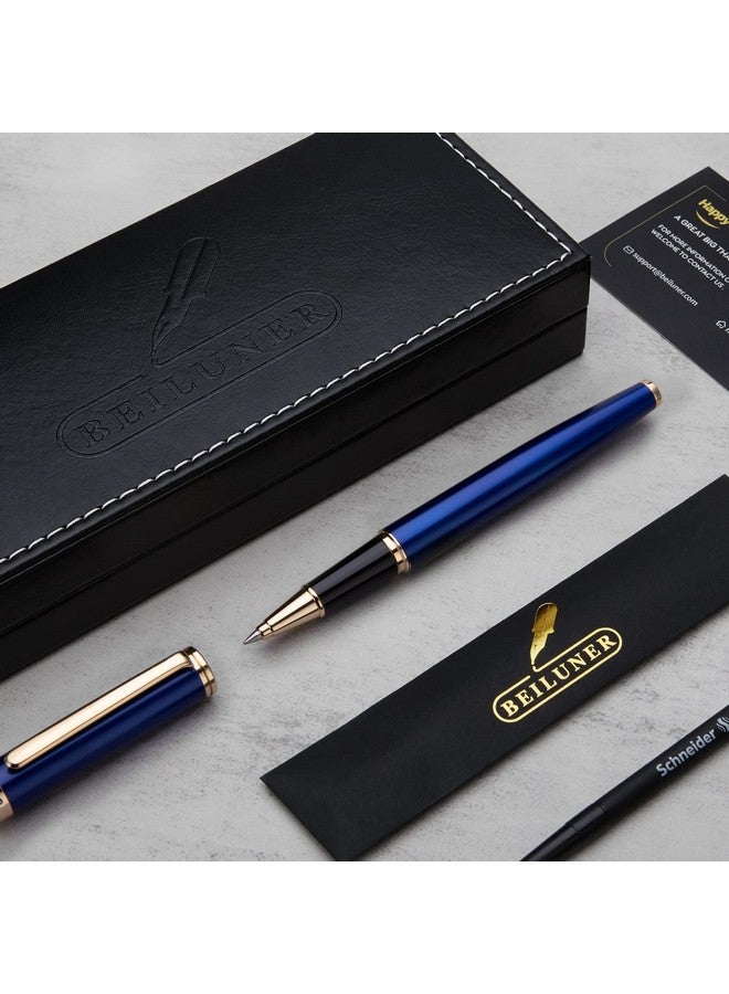 BEILUNER Luxury Rollerball Pen,24K Gold Trim,Noble and Elegant Designs,Schneider Ink Refill, Best Roller Ball Pen Gift Set for Men & Women, Professional, Executive Office, Nice Pens - Image 3