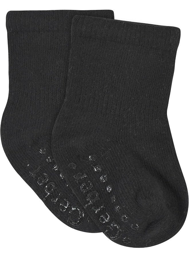 Gerber Gerber baby-girls 8-pack Wiggle-proof Jersey Crew Socks  - Image 2