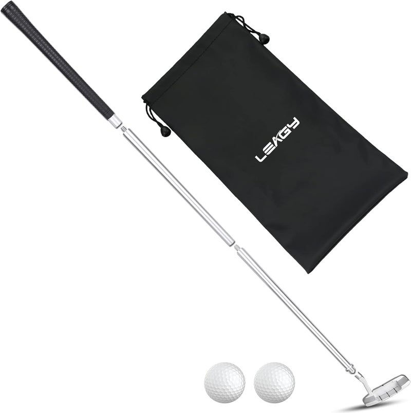 LEAGY 4-Section Portable Putter - Right & Left Hand, 2 Golf Balls, 1Pack Golf Bag - Image 1