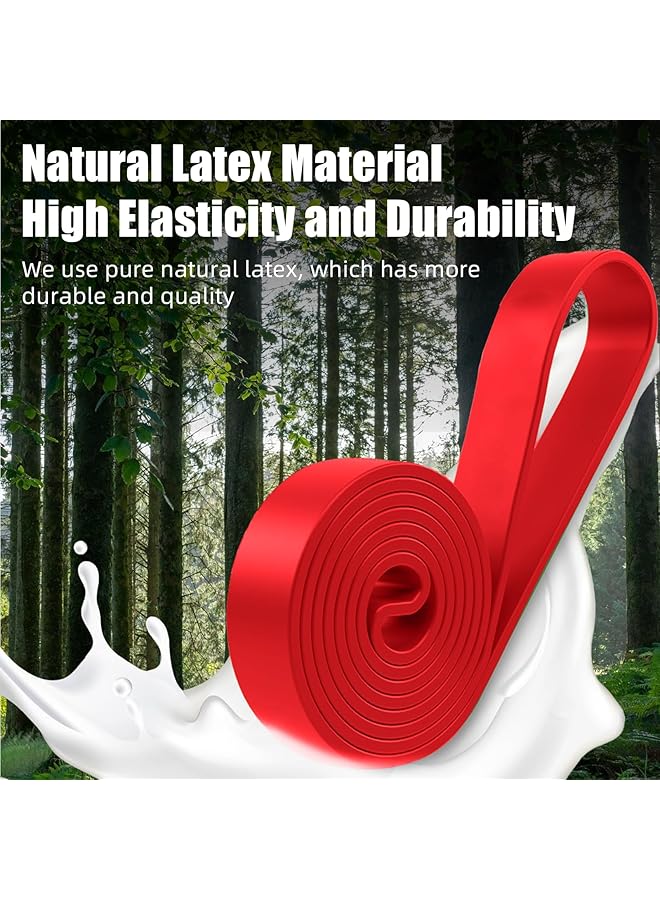Omyoffice Resistance band Durable Highly Elastic Band Fitness Band Pull Up Exercise Band Heavy Duty Strength Workout Bands for gym Weightlifting Muscle Building CrossFit Yoga and Stretching. - Image 2