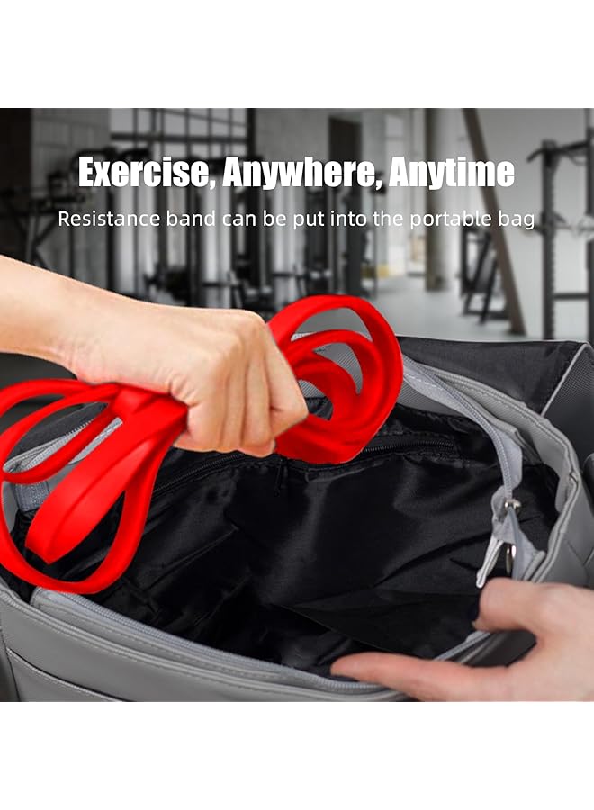 Omyoffice Resistance band Durable Highly Elastic Band Fitness Band Pull Up Exercise Band Heavy Duty Strength Workout Bands for gym Weightlifting Muscle Building CrossFit Yoga and Stretching. - Image 5