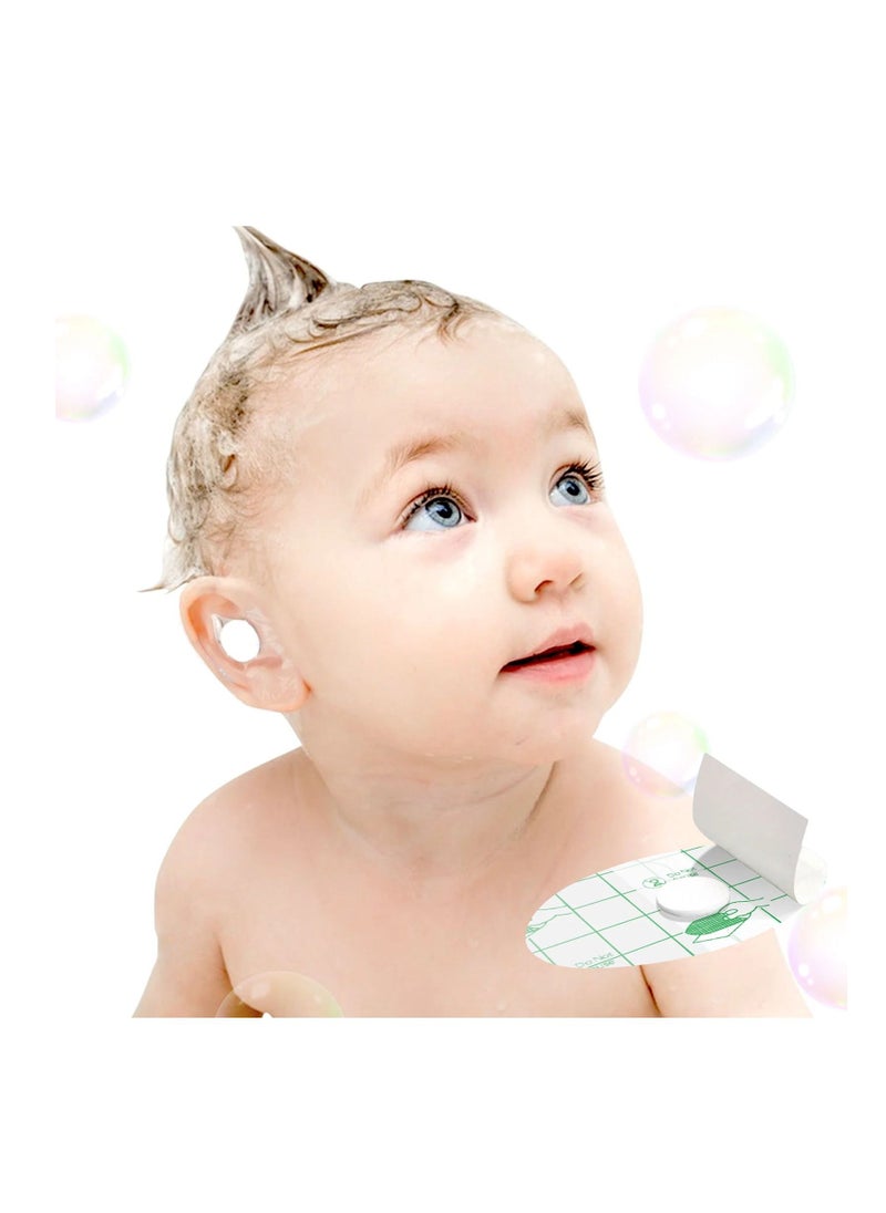 Sefudun 60 Pieces Ear Covers for Shower Waterproof Ear Protector Cover Silicone Ear Patch Shower Ear Stickers Soft Hypoallergenic Security Suitable for All Skin Types  - Image 3