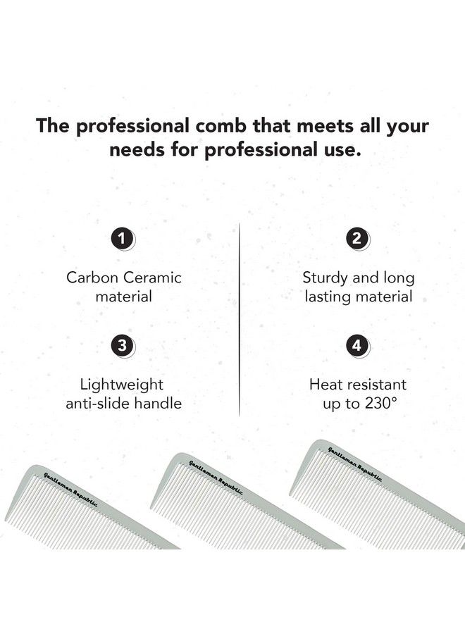Gentlemen Republic Genuine Grooming Gentlemen Republic Fade Comb For Fades Blending And Men Hair Cuts Soft Round Tips Soft Touch Strong Teeth With Strong Body Ma - Image 4