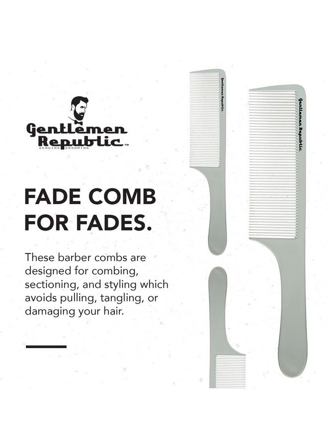 Gentlemen Republic Genuine Grooming Gentlemen Republic Fade Comb For Fades Blending And Men Hair Cuts Soft Round Tips Soft Touch Strong Teeth With Strong Body Ma - Image 3