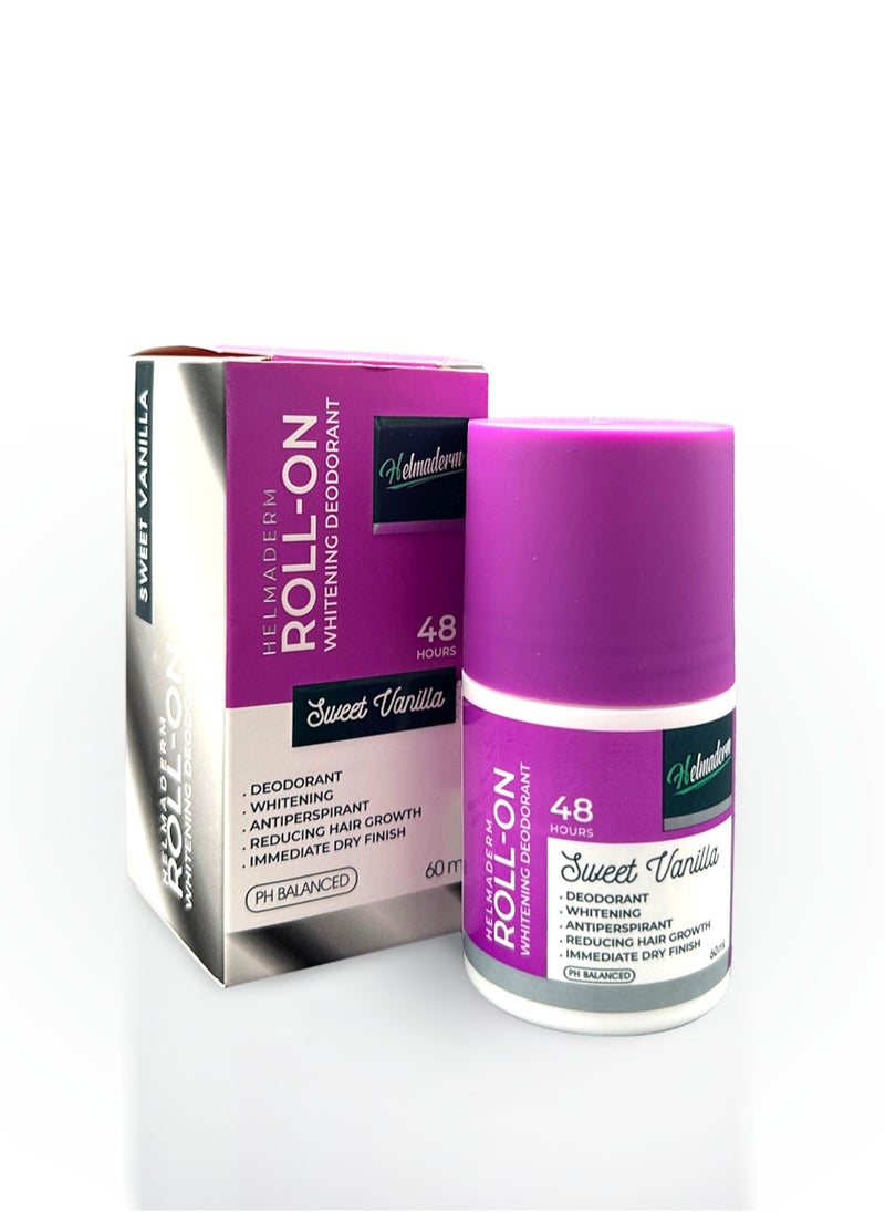 HelmaDerm - Deodorant Whitening Roll-on Hair Reducer With Sweet Vanilia 60ml - Image 1