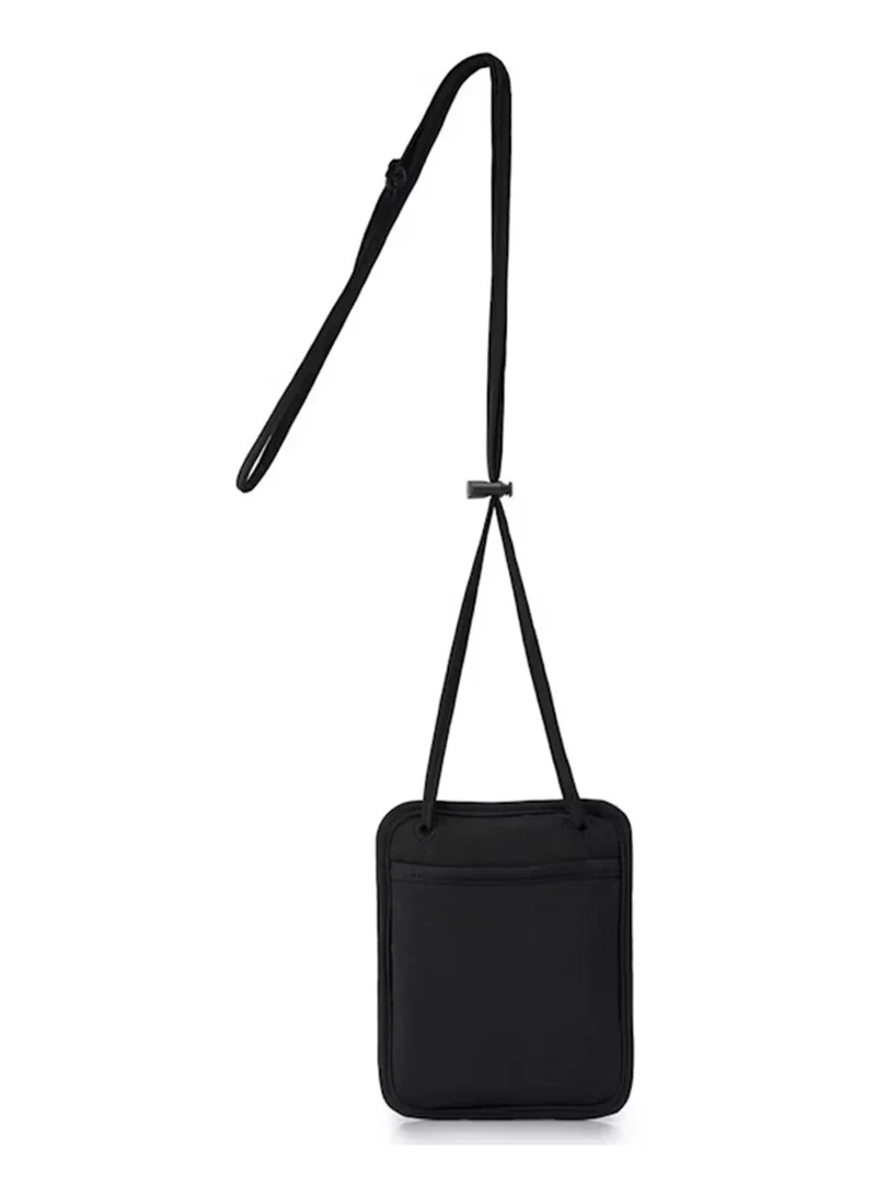 Samsonite Neck Travel Pouch, 50% Polyester + 50% Nylon, Black|RFID Protection|Adjustable Strap|RPET|Adjustable Strap