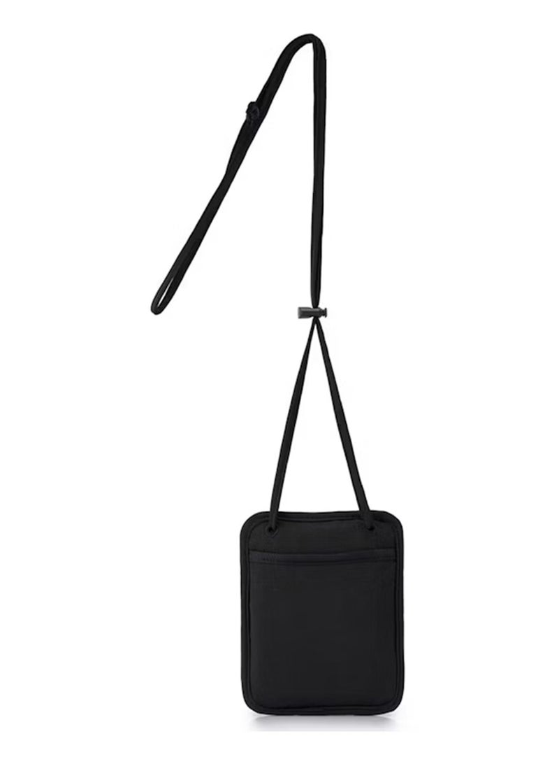 Samsonite Neck Travel Pouch, 50% Polyester + 50% Nylon, Black|RFID Protection|Adjustable Strap|RPET|Adjustable Strap - Image 2