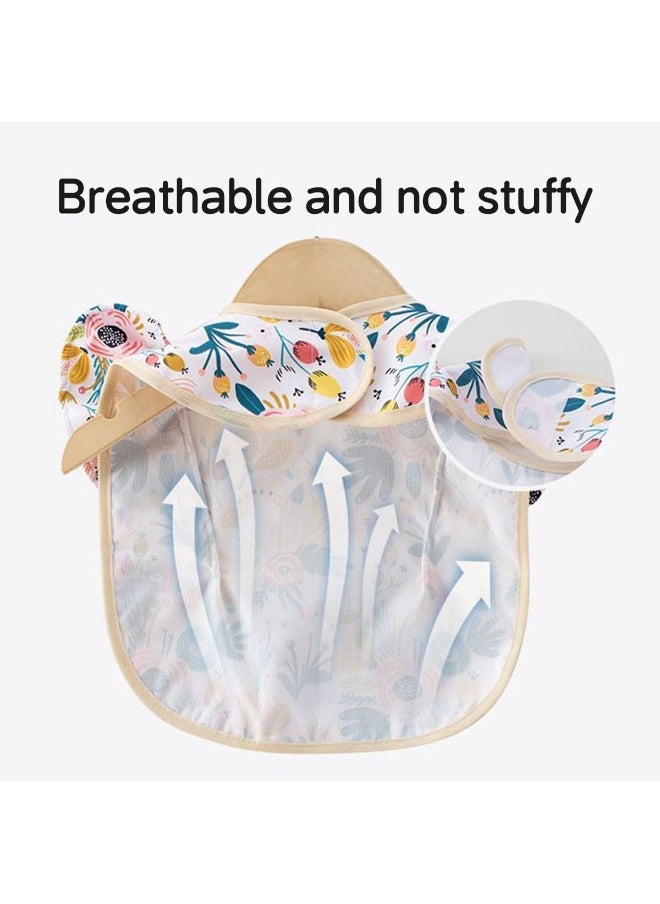 ECVV Baby Waterproof Cute Wings Ruffle Mess Proof Infant Feeding Bibs With Catch-All Pocket, 6 - 48 Months, 2 Pieces  - Image 4