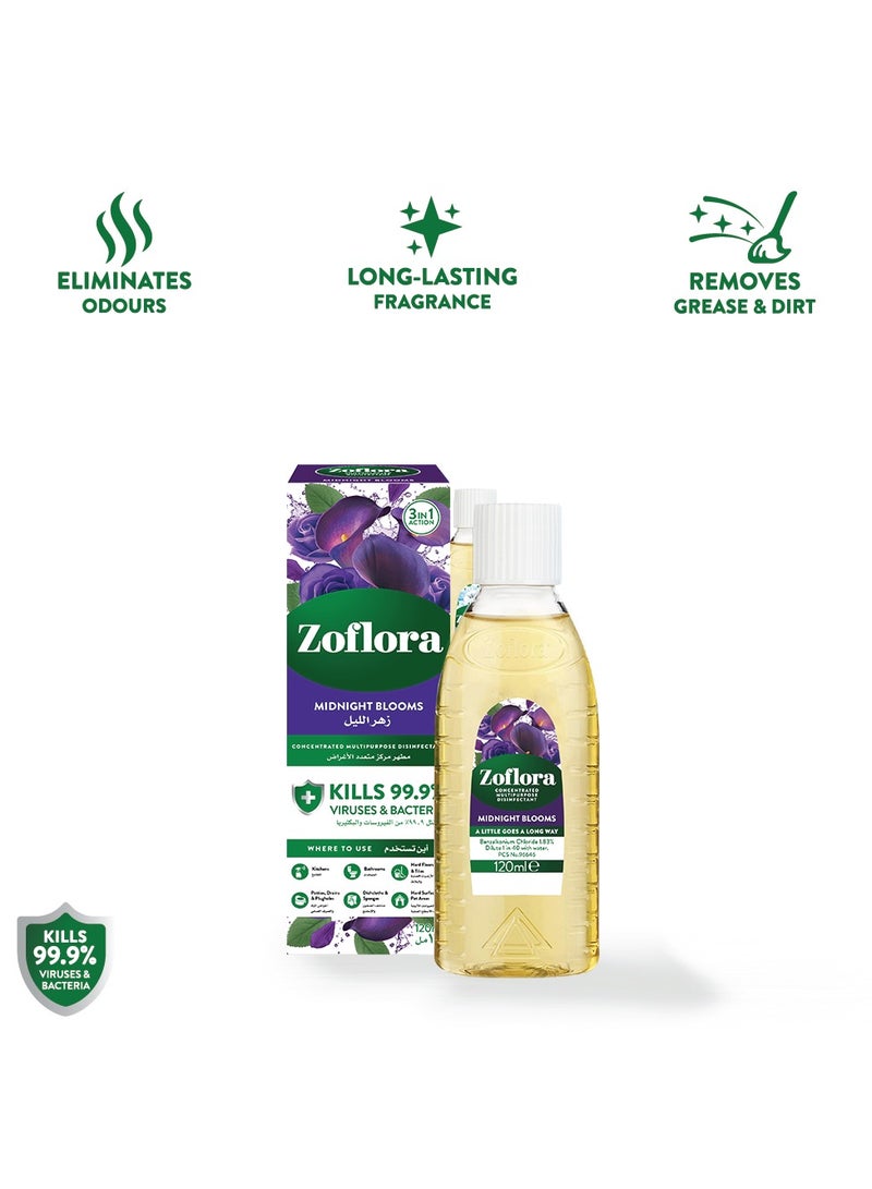 Zoflora مطهر مركز متعدد الأغراض زهور منتصف الليل - Image 2