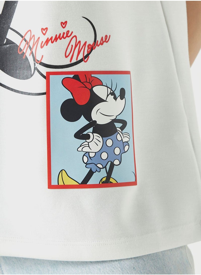 SP Characters - Minnie Mouse Print T-Shirt - Image 1