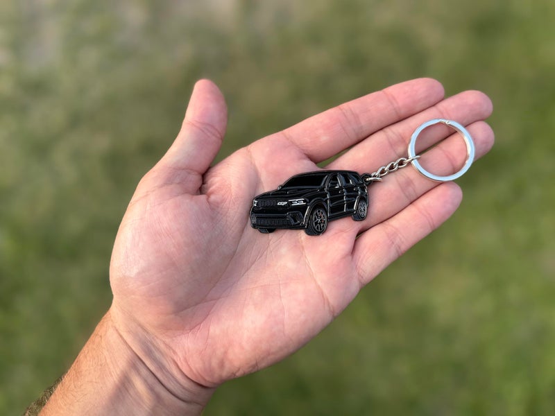 FOUR WHEEL BEAST Dodge Durango Metal Keychain â€“ Officially Licensed Accessories Key Chain Cool Gifts Men RT SRT Gift (Black) - Image 2