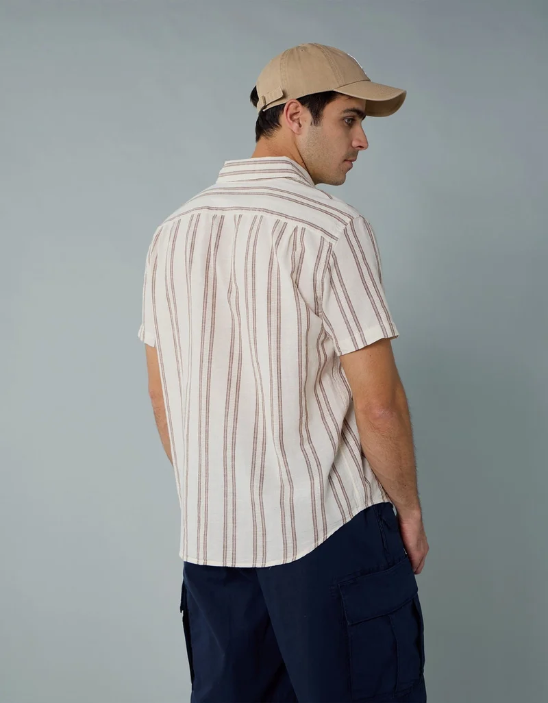 امريكان ايجل قميص مخطط بأزرار