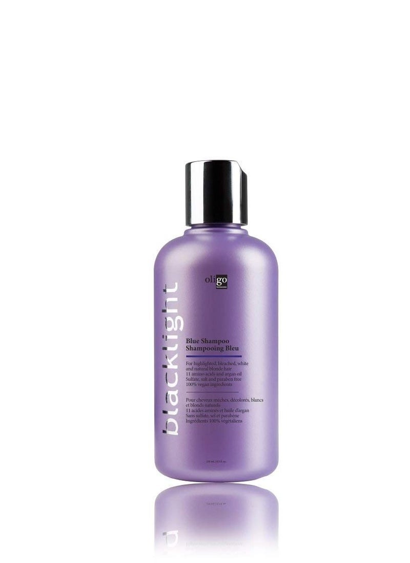 Oligo - OLIGO PROFESSIONNEL - Blacklight Blue Shampoo - Sulfate-Free Blue Shampoo for Blonde and Color Hair - Revive Treated Hair - Refreshes Faded Highlights - 11 Amino Acids and Moisturizing Formula - 8.5oz - Image 1