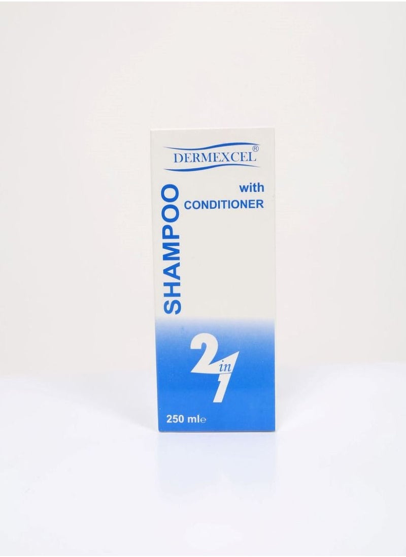 Dermexcel Shampoo Conditioner Combo - Shampoo And Conditioner In One - Moisturizing Shampoo and Conditioner for Sensitive Scalp -  Moisturizing Shampoo & Conditioner for Curly Hair  - Image 3