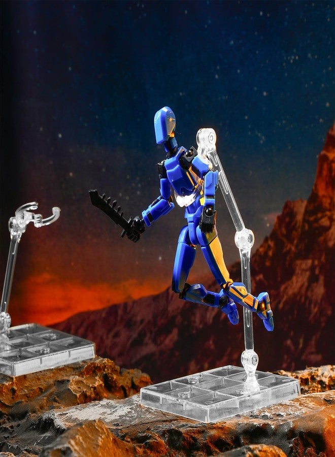 Colingmill 12 Pack Action Figure Stand Model Support Stand Clear Assembly Doll Accessories Action Figure Display Holder Base with Screwdriver Compatible with Gundam Hg/rg 1/144 (Square) - Image 5