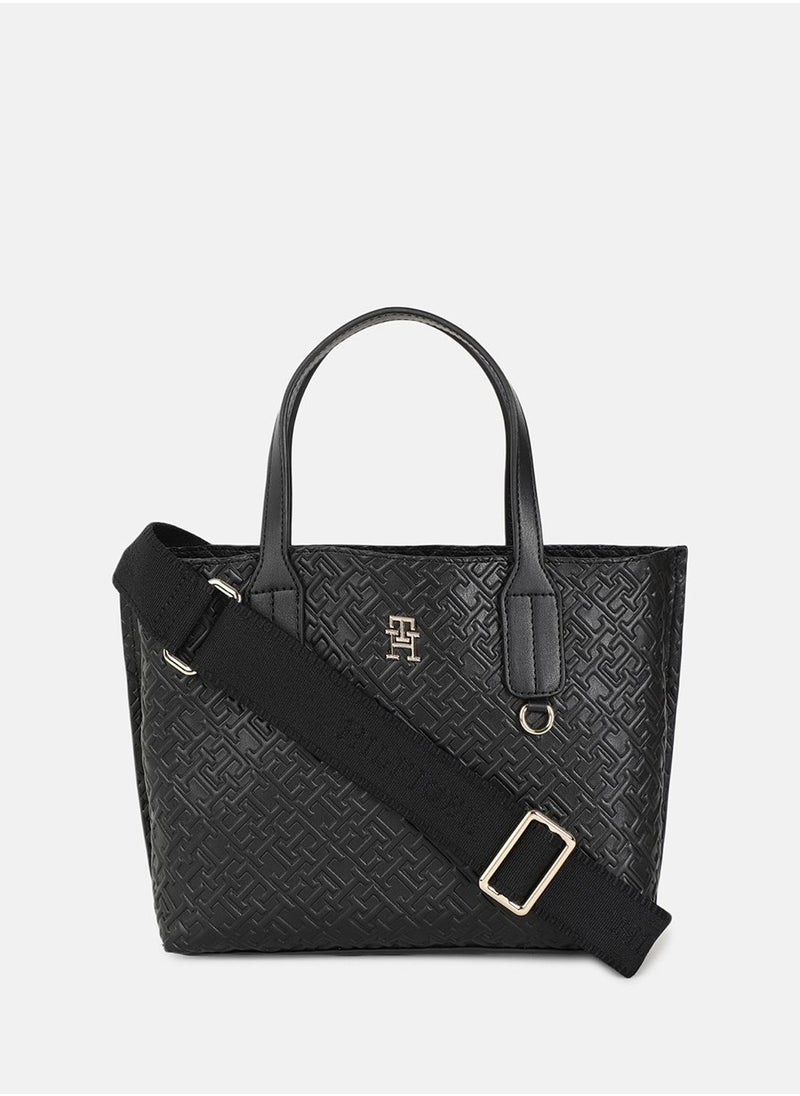 Tommy Hilfiger Plus - Tommy Hilfiger Geometric PU Structured Sling Bag with Quilted - Image 1