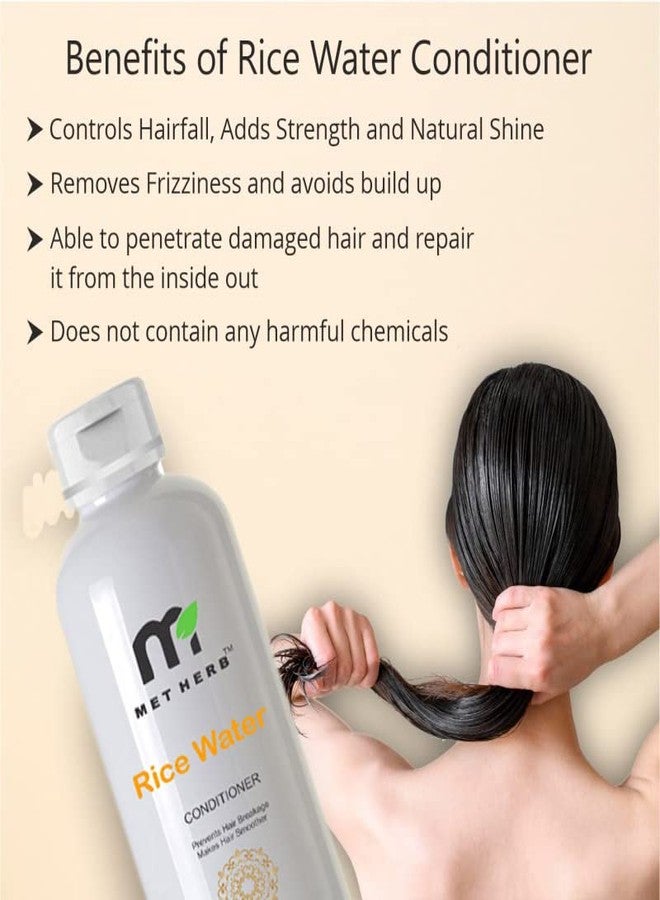 METHERB Rice Water Shampoo -300ml & Rice Water conditioner -200ml & Mix Fruit body Wash -200ml & Natural Bright Face Wash -100ml - Image 3