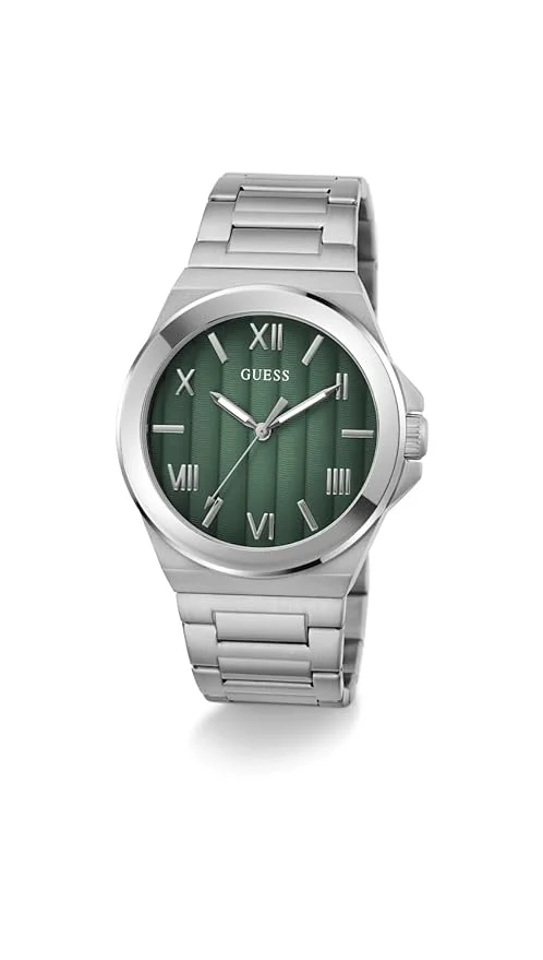 GUESS GUESS Vinyl Analog Watch for Men with Round Dial &amp; Water Resistant Man's Wrist Watches
