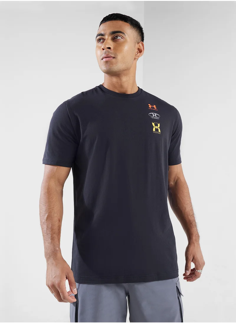 اندر ارمور Men's 60/40 Evolve Logo T-shirt