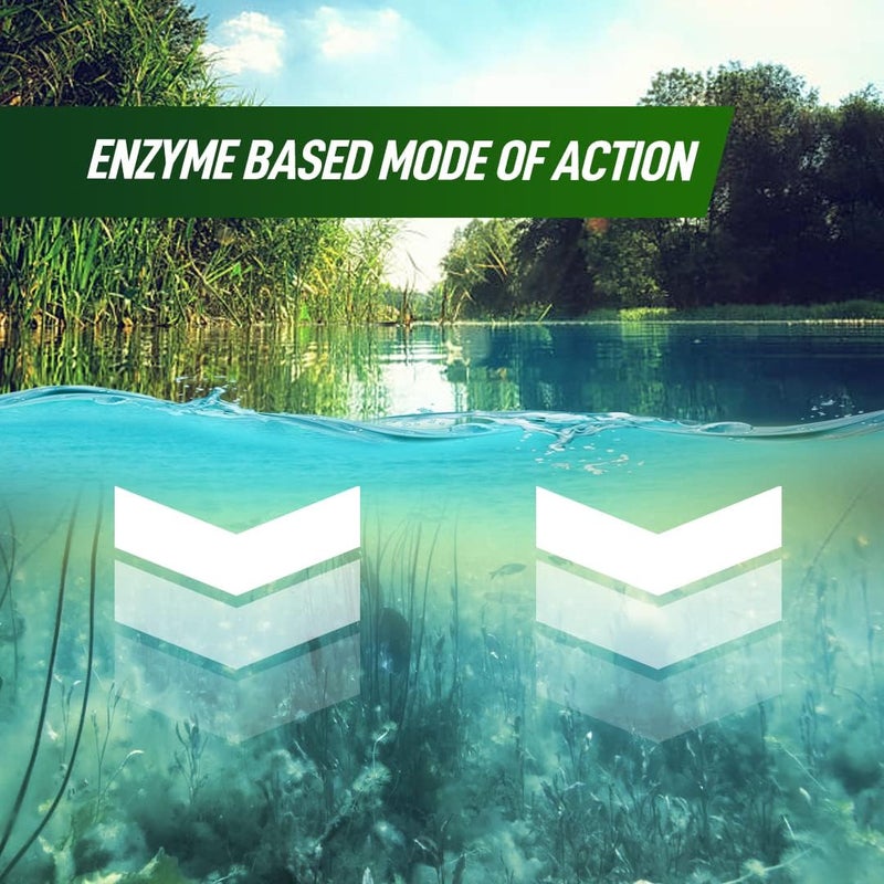 Not Rocket Sciences 4X Pond Cleaner - Reduces Muck & Sludge for a Clean, Natural Look - Super Concentrated Lake and Water Feature Enzymes Treats Up to 1 Acre, Pair with Dye - Safe for Fish and Wildlife (32 oz) - Image 3