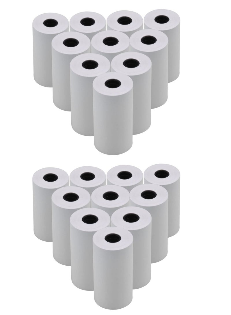 Terabyte POS Thermal Receipt Paper, 20 Rolls Bill Ticket Printing for Cash POS Receipt Printer 57 * 30mm, 6 Meters Length (57x30mm,20rolls/pack) - Image 1