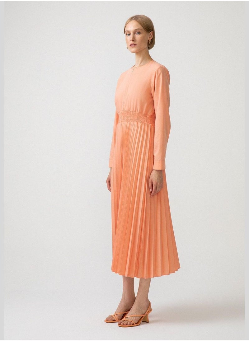 Touche - LONG DRESS WITH PLEATED SKIRT - Image 1