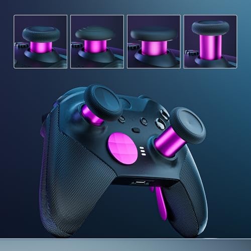 ZAPOLEX 14in1 Controller Accessories Kit Compatible with Xbox Elite Series 2 6 Premium Metal Thumbsticks Swap Joysticks 4 Interchangeable Paddles 2 DPads 1 Tool 1 Storage Bag Magenta - Image 3