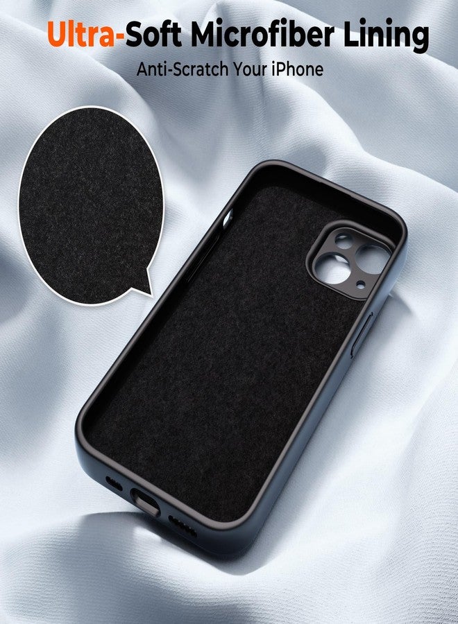 SUPFINE Designed for iPhone 14 Case,Premium Liquid Silicone with [Soft Anti-Scratch Microfiber Lining][Upgraded Camera Protection] Slim Shockproof Protective Phone Case for Men Women Girls,Black - Image 5