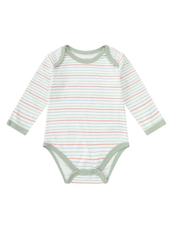 Luna & Lily 3-Piece Graphic Bodysuit, Patterned Pants and Animal Patch Vest