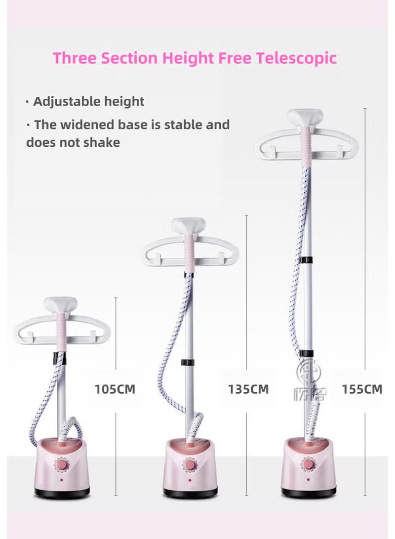 بوليفياز [ترقية] غلاية ملابس حرفية مع لوح قيض، غلاية واقفة للملابس بقدرة 2000 واط، تكوين بخار من 10 مستويات، خزان ماء بحجم 2 لتر، بخار سريع في 26 ثانية، إعدادات الارتفاع الحرة - Image 3
