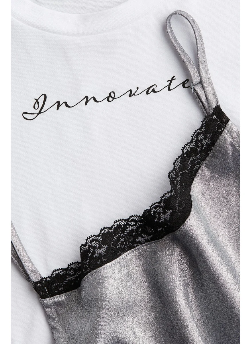 اتش اند ام 2-Piece Top And Dress Set