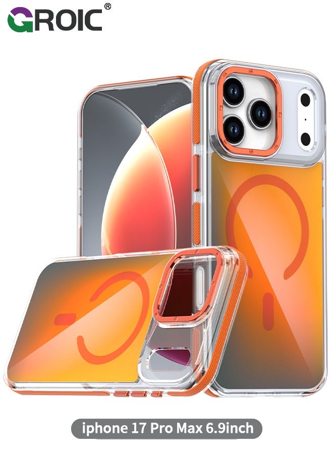 GROIC متوافق مع حافظة سامسونج جالاكسي S23 الترا 6.8 بوصة مع حامل حزام معصم من البولي يوريثان، وحافظة بمسند وغطاء واقٍ لعدسة الكاميرا، حافظة عسكرية رفيعة مقاومة للصدمات - Image 1