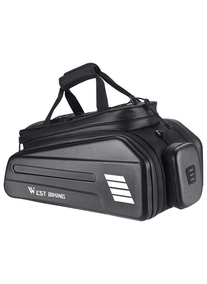 WEST BIKING E-Bike RearSeat Bag Electric Bicycle Battery Bag Expandable Large Capacity Bicycle Rack Seats Bag Waterproof Cycling Bag  - Image 1
