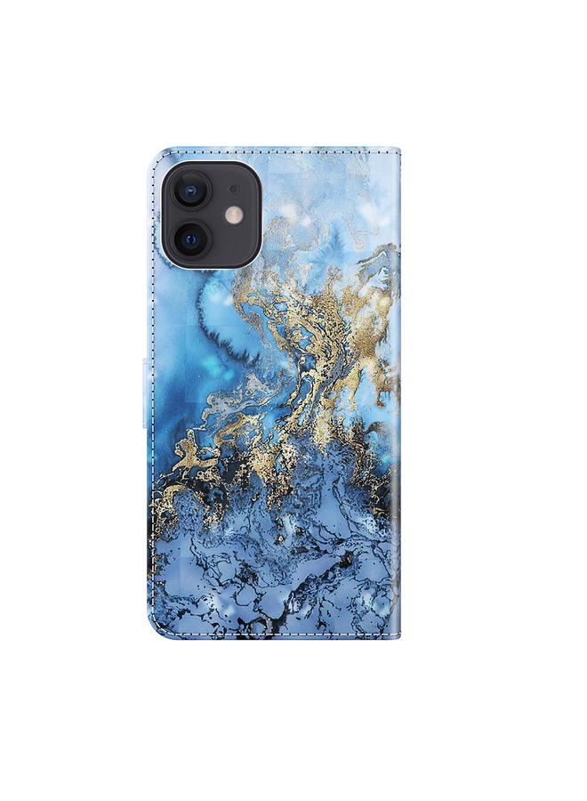 Zaboon Case For iPhone 13 Pro 3D Painting Pattern Horizontal Flip TPU + PU Leather Case with Holder & Card Slots & Wallet - Image 3