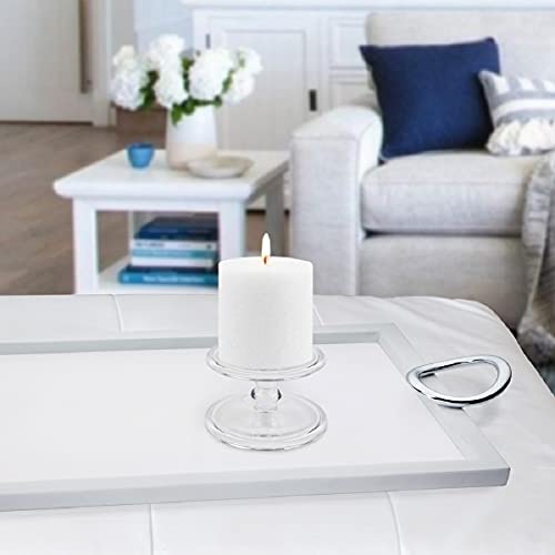Root Candles Unscented Pillar Candles Beeswax Enhanced Textured Timberline™ Pillar Candle, 3 x 3-Inch, White - Image 4