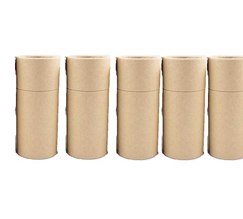 glasstore Empty Kraft Paper Jar Tube Cardboard Boxes,Essential Oil Bottle Packaging Box Gift Paper Tube Packing Box With Lid Round Paper Cardboard Boxes,5pcs (30ML) - Image 1