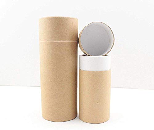 glasstore Empty Kraft Paper Jar Tube Cardboard Boxes,Essential Oil Bottle Packaging Box Gift Paper Tube Packing Box With Lid Round Paper Cardboard Boxes,5pcs (30ML) - Image 3