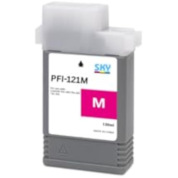 خراطيش حبر PFI-121 ماجنتا PFI121 سعة 130 مل بديل لطابعة كانون PFI121M PFI-121M لطابعات كانون IMAGEPROGRAF TM-250 TM-255 TM-350 TM-355 - Image 1