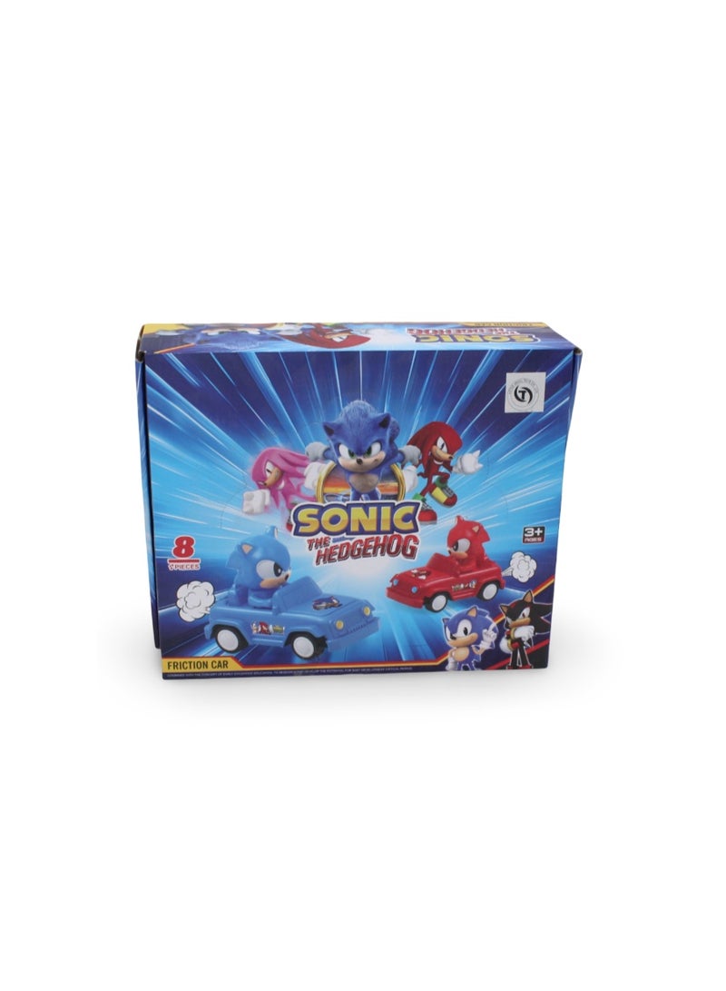 مجموعة ألعاب سيارة سونيك – 8 قطع - Image 2