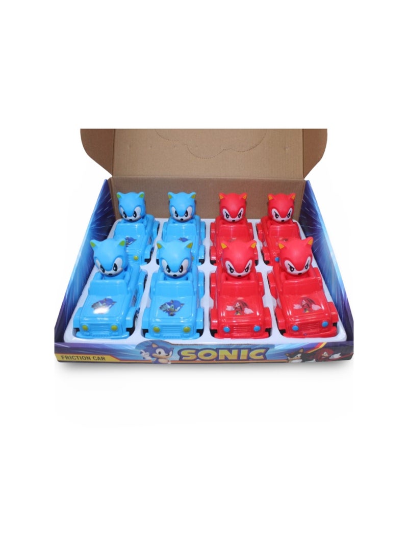 مجموعة ألعاب سيارة سونيك – 8 قطع - Image 1