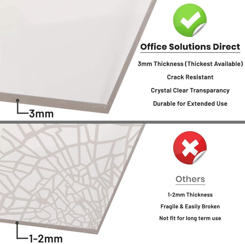 CPI 4 X 6 Inch (A6) T Shape Acrylic Sign Holder Double Side Table Menu Stand, Clear Plastic Desktop Display Perfect for Restaurants, Promotions, Photo Frames, School, Office, Hotel, Party (Set of 2) - Image 4