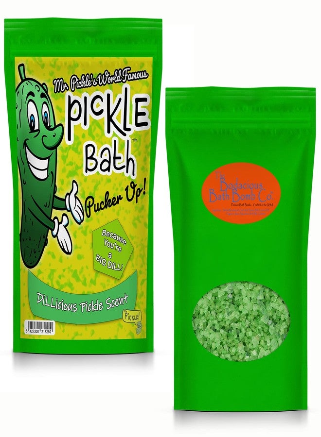 Gears Out Mr Pickle’s Pickle Bath Salts - Premium Dill Pickle Scented Bath Soak for Kids - Shower Gift for Pickle Lovers, Funny Stocking Stuffers and Gift Baskets for Children, Teens, Men, and Women - Image 2