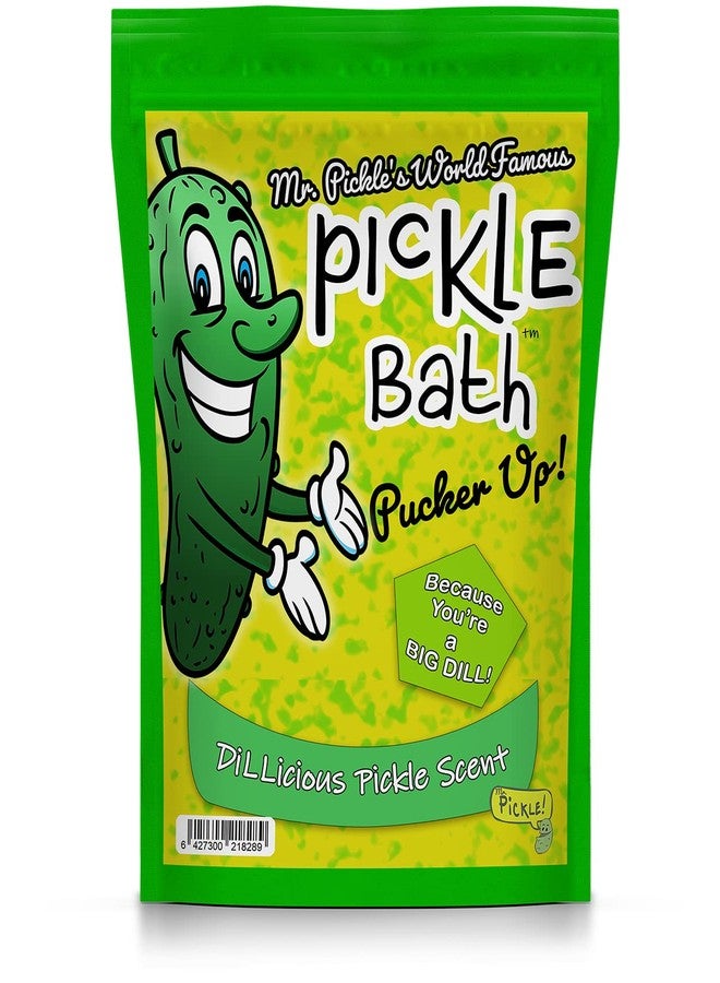 Gears Out Mr Pickle’s Pickle Bath Salts - Premium Dill Pickle Scented Bath Soak for Kids - Shower Gift for Pickle Lovers, Funny Stocking Stuffers and Gift Baskets for Children, Teens, Men, and Women - Image 5