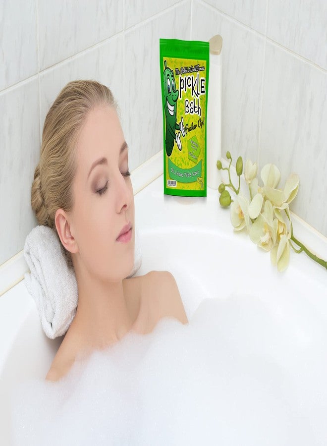 Gears Out Mr Pickle’s Pickle Bath Salts - Premium Dill Pickle Scented Bath Soak for Kids - Shower Gift for Pickle Lovers, Funny Stocking Stuffers and Gift Baskets for Children, Teens, Men, and Women - Image 3