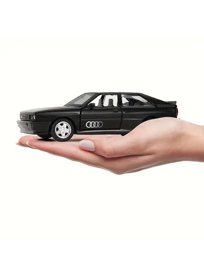Black 1 36 Alloy Retro Audi Quattro Car Model Toy For Boys Birthday Gift - Image 5