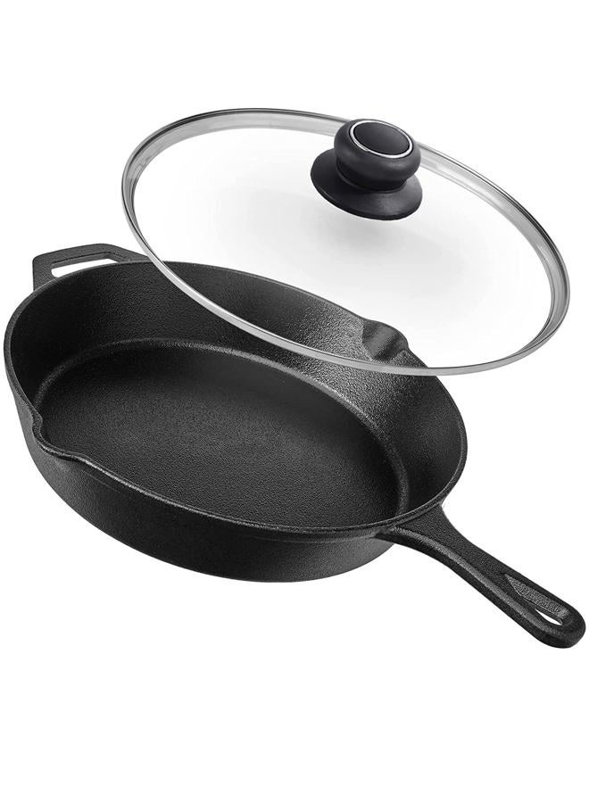 ZUIHUI 12 Inch Tempered Glass Pot Lid Compatible with Lodge 12 Inch Cast Iron Skillets, 7 Quart Dutch Ovens and Fits Other 12" Frying Pan, Fry Pan, Skillet, Wok, Clear - Image 4