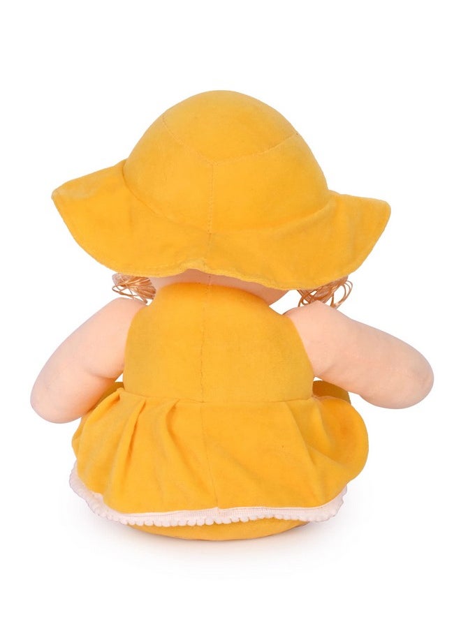 Besties Besties Beautiful Looking Smiling Baby Doll 35 cmSoft Toy/Stuffed Soft Plush Toy for Kids Baby Love Girl Birthday Gifts Decoration (35 cm, Yellow)  - Image 4