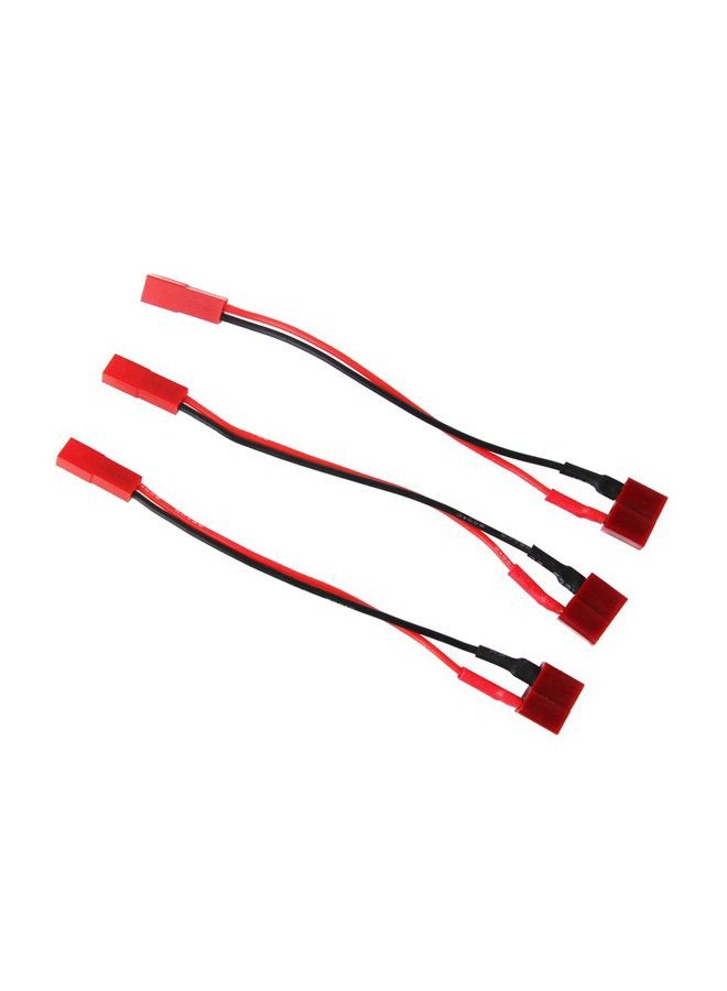 OliYin محول بطارية 3 قطع T Plug إلى JST Plug أنثوي إلى أنثوي مع كابل 22AWG بطول 10 سم (عبوة من 3) - Image 2