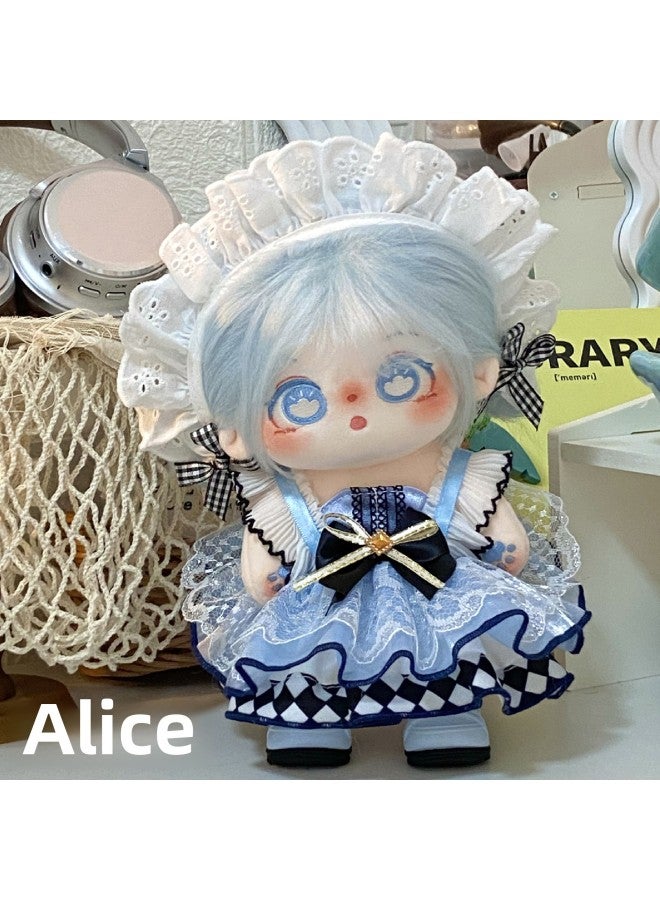 20cm Doll Clothes Women 20cm Cotton Doll Clothes Lolita Dress Star Doll Clothes Original Design-color:Milk Bear Dudu (hat + Bib + Clothes + Socks)  - Image 3